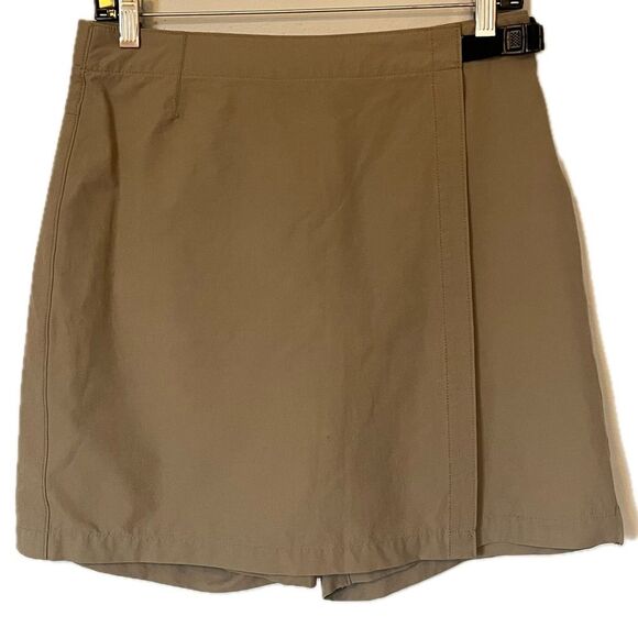 Woolrich Pants - Woolrich Khaki Hiking Adjustable Waist Wrap Skirt Skort Gorpcore Size 8
